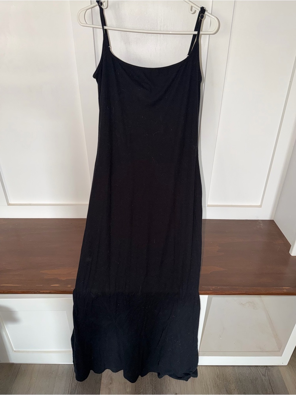 Classic Black Slip Dress - Sleek Women's maxi Dress